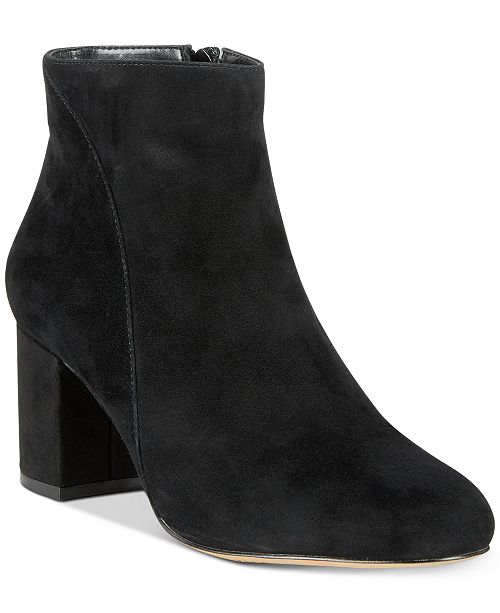 I.N.C. Floriann Block-Heel Ankle Booties, Created for Macy's