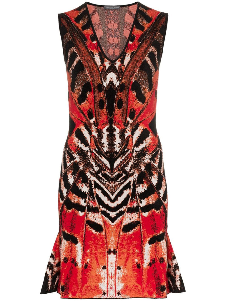 Butterfly Jacquard Mini Dress