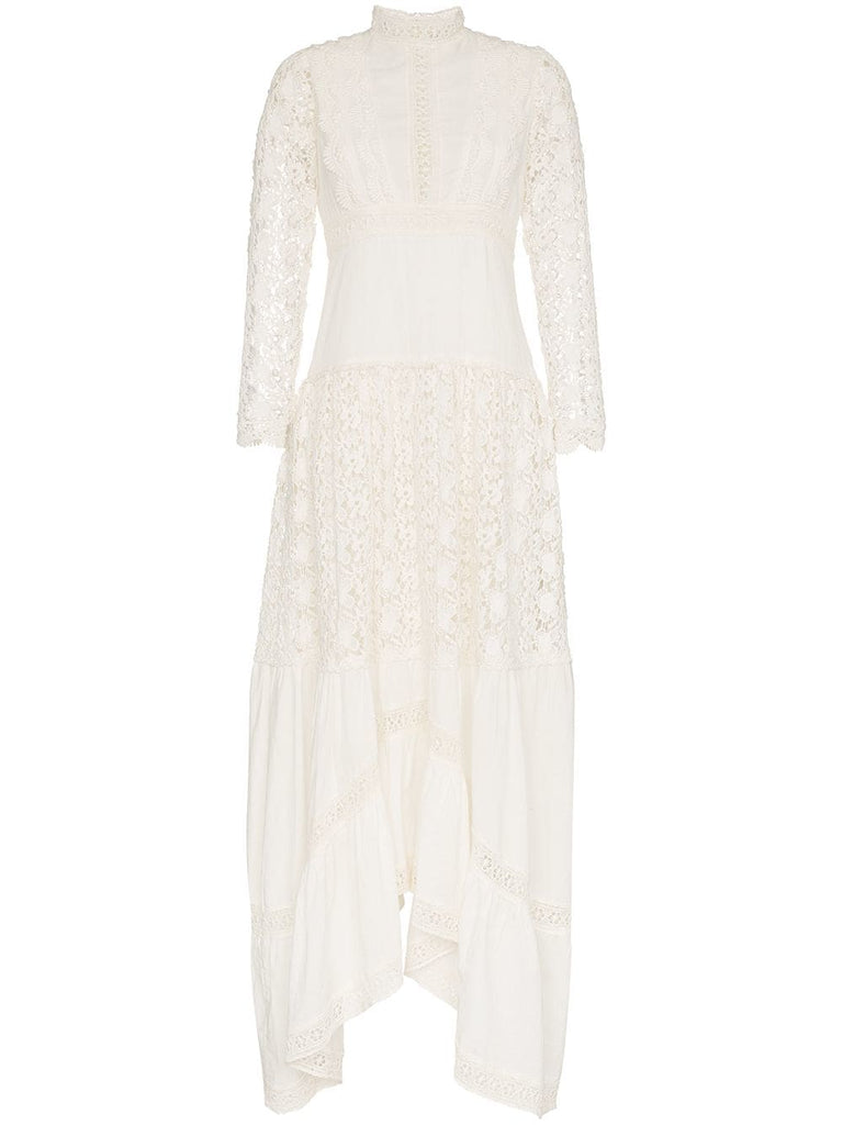 broderie anglaise maxi dress