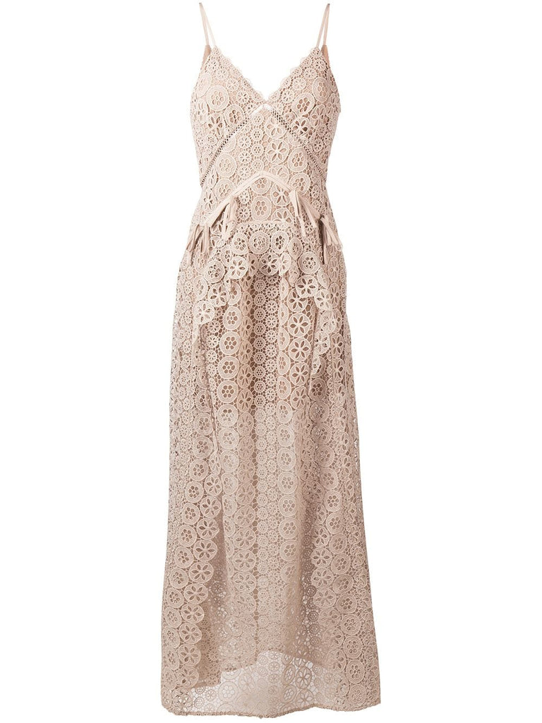 floral lace maxi dress