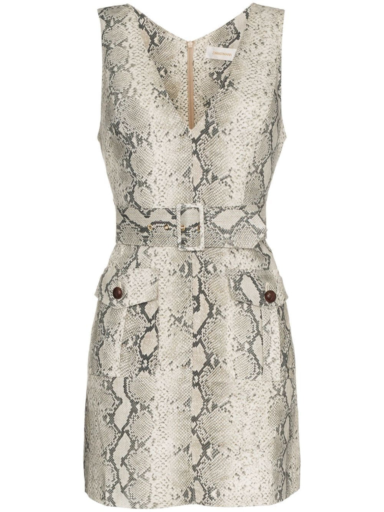 corsage python safari dress