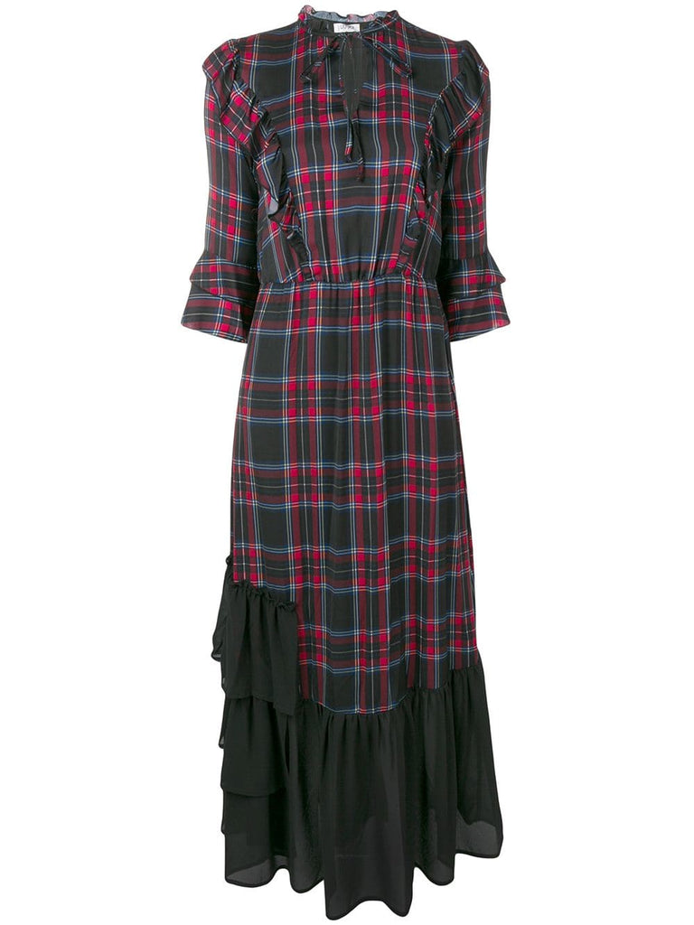 tartan ruffle dress