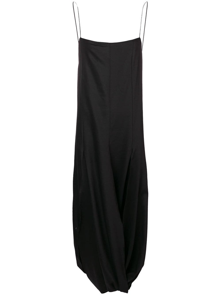 side slit jersey maxi dress