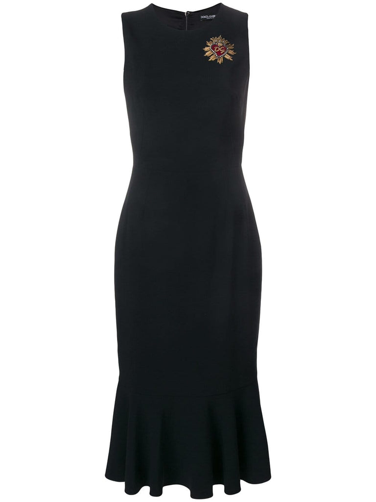 fitted classic sleeveless dress