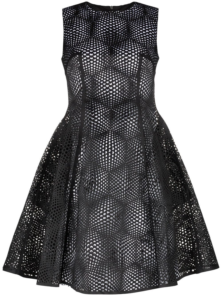 Sleeveless Laser Cut Dress