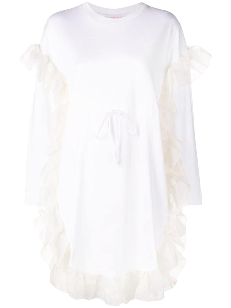 ruffle trim dress