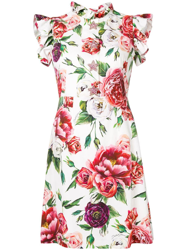 Peony Print Cady dress