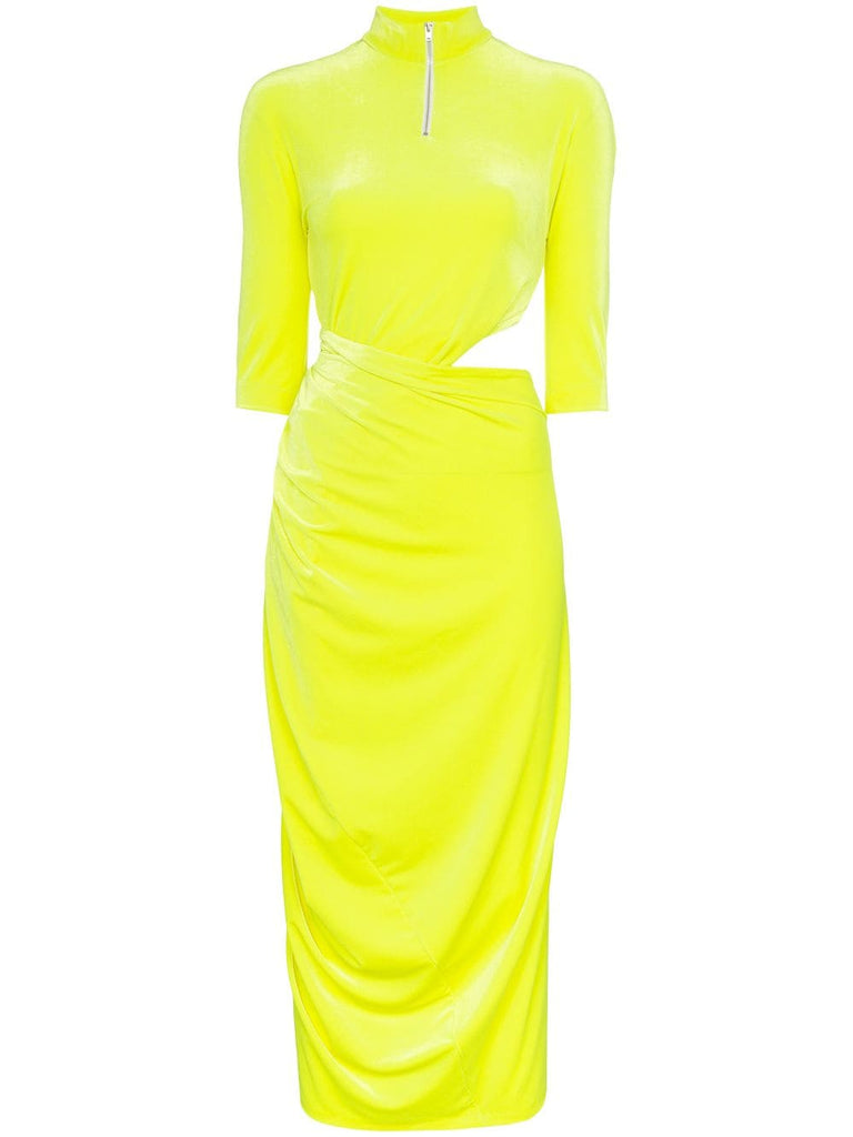 Twisted and cut out midi dress