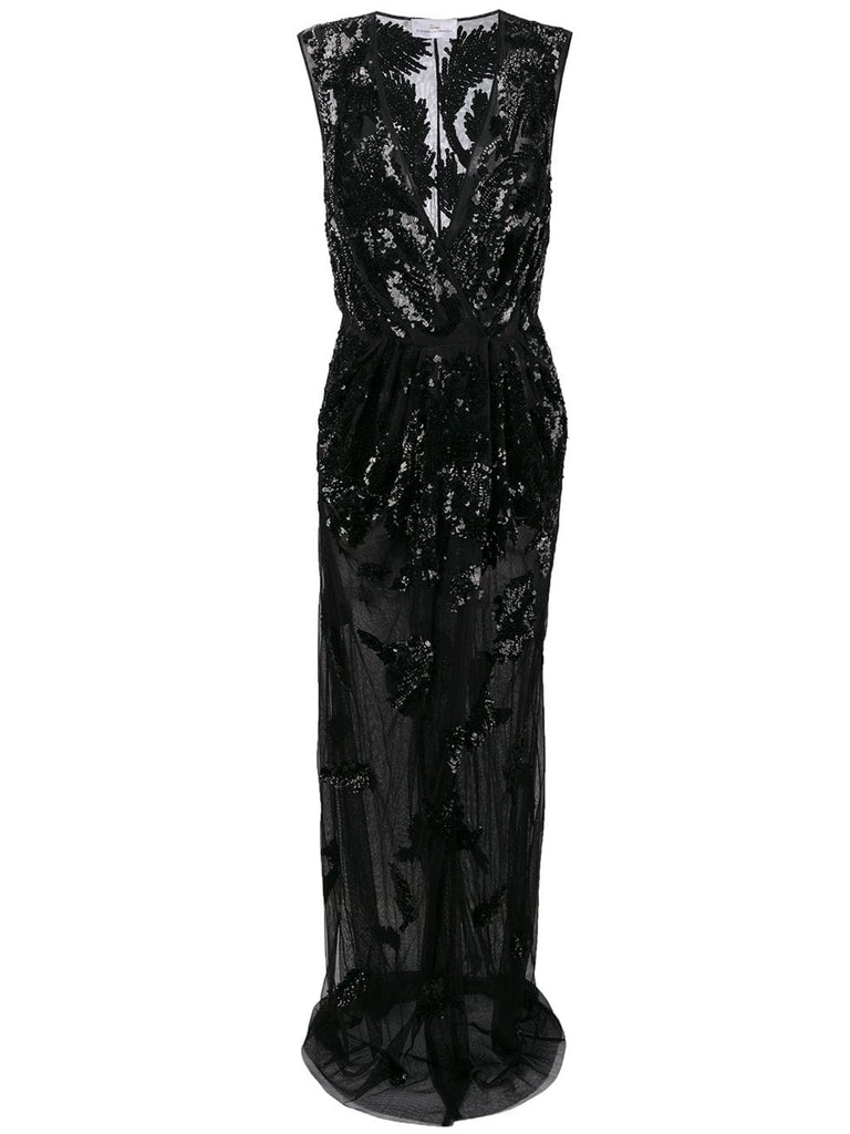 long sequin gown