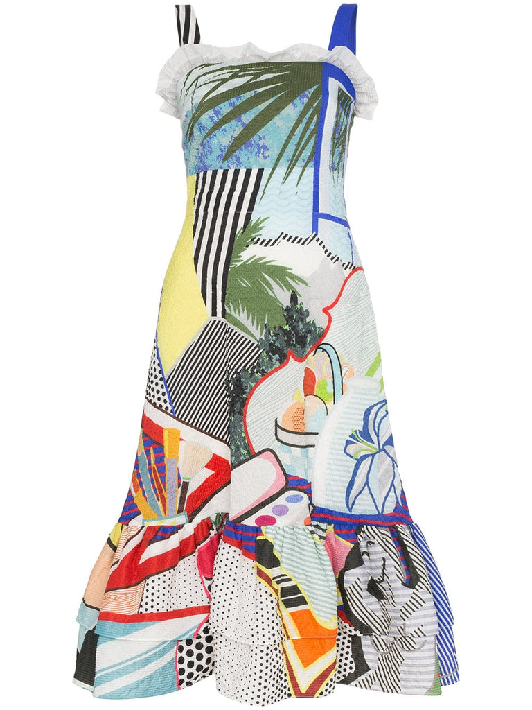 Kara pop art sleeveless dress