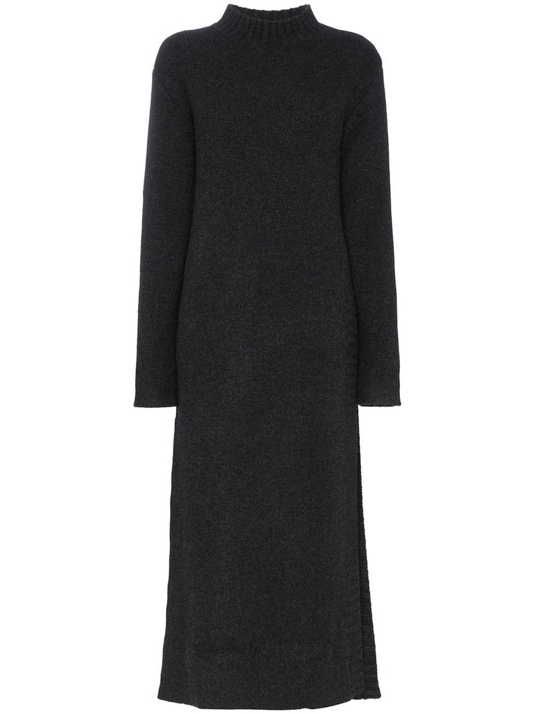 Belize knitted asymmetric cashmere dress