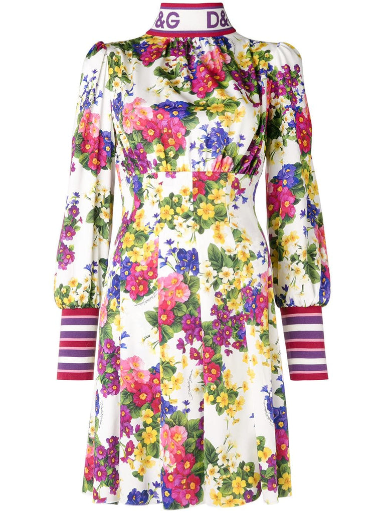 floral long-sleeve dress