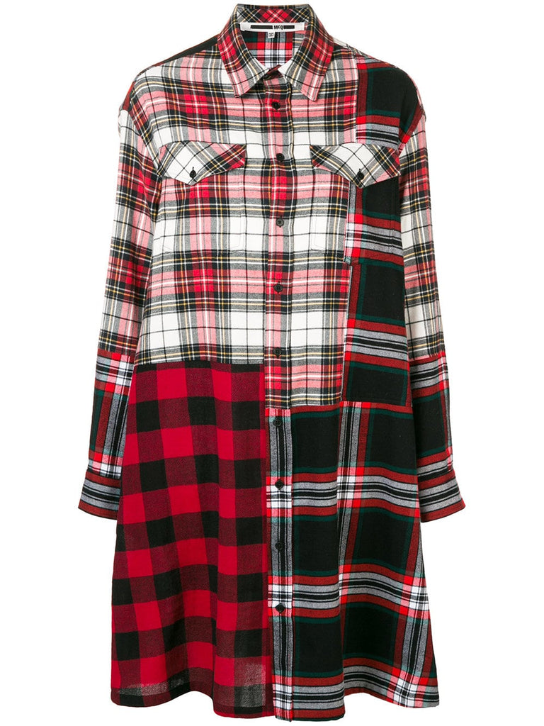 tartan shirt dress