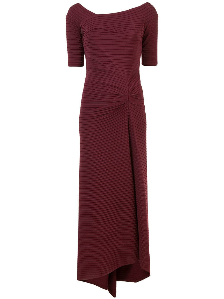 long ribbed evening dress