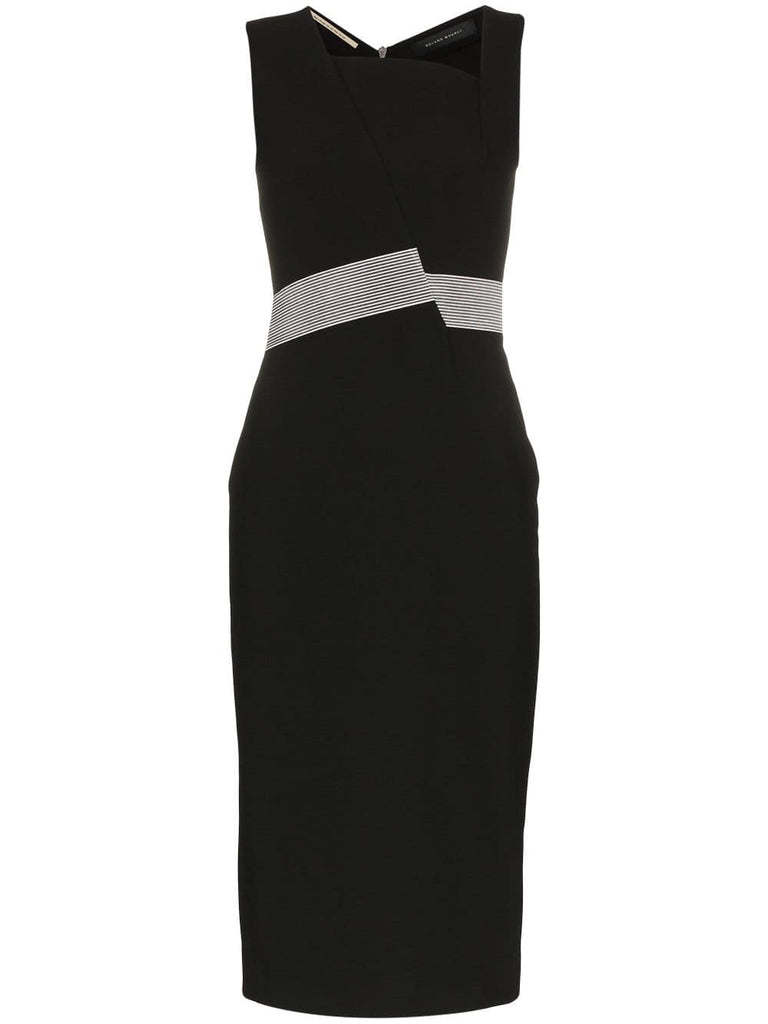 zipped Abbotsbury midi dress