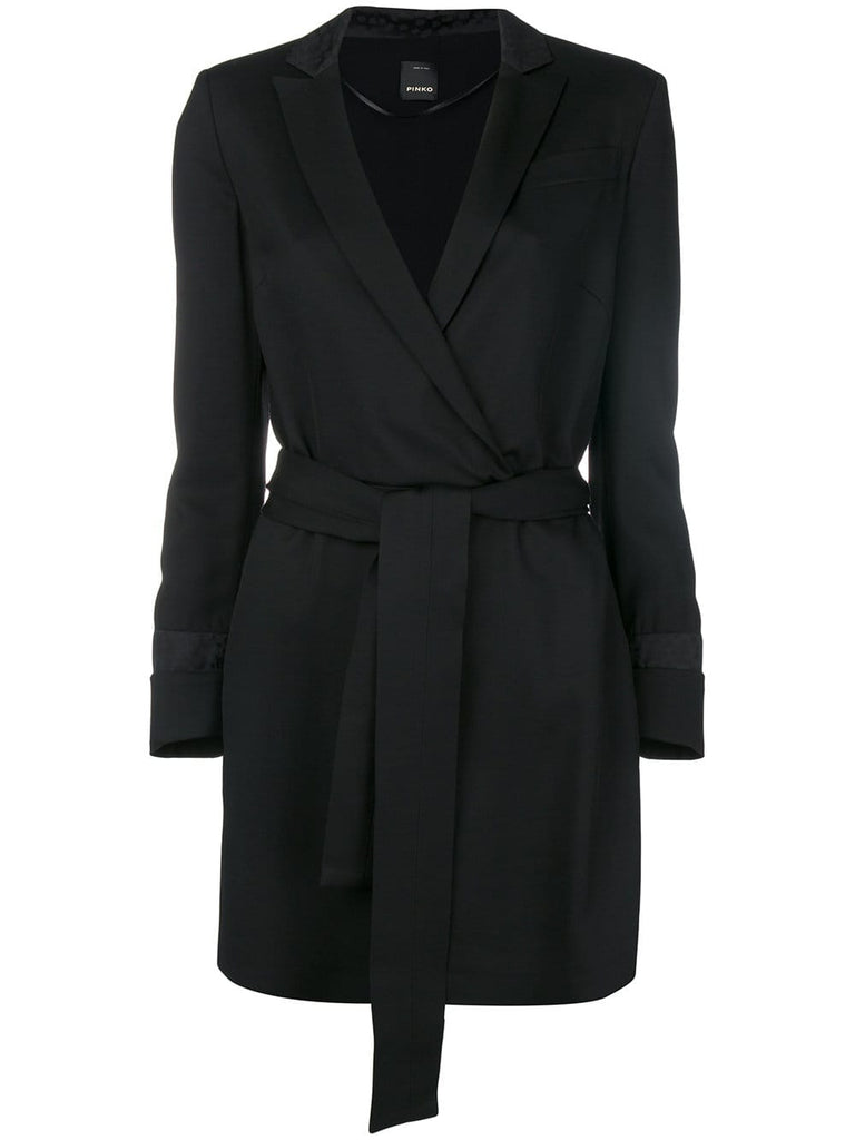 tie-waist blazer dress