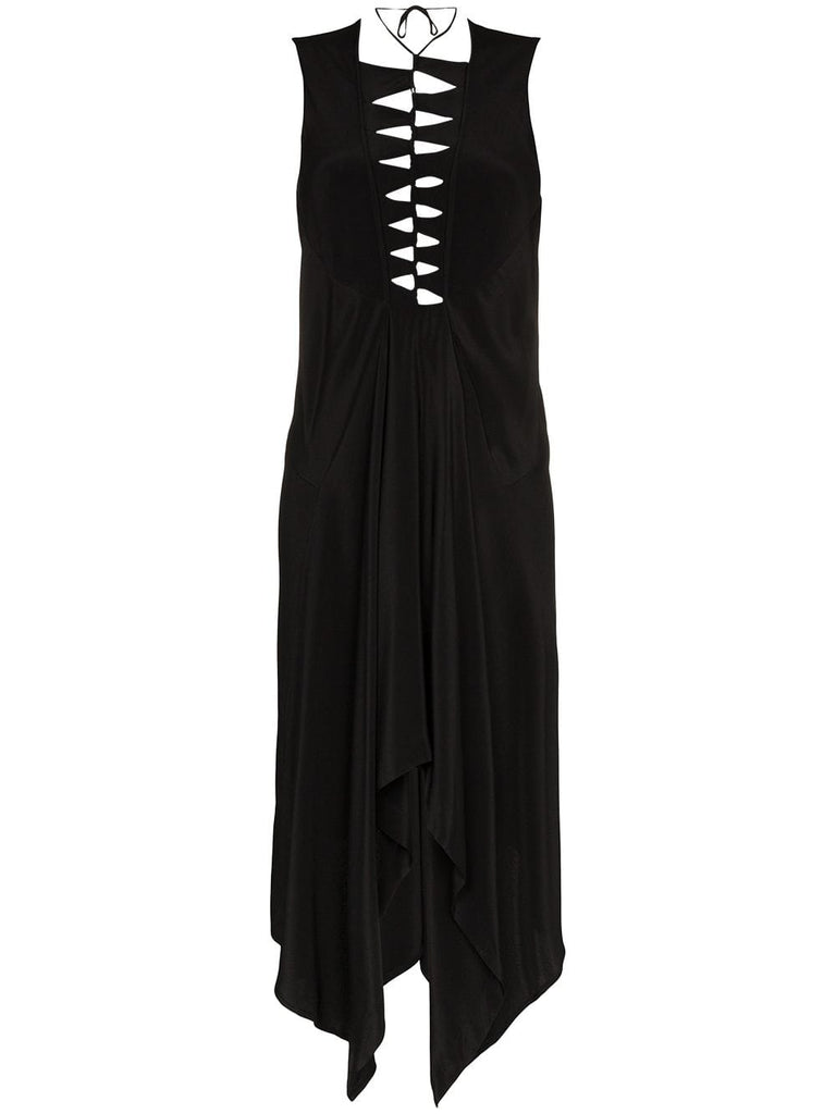 eco spine silk dress