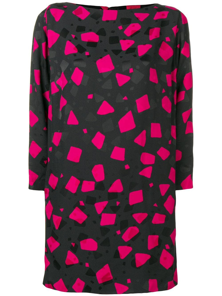 geometric print dress