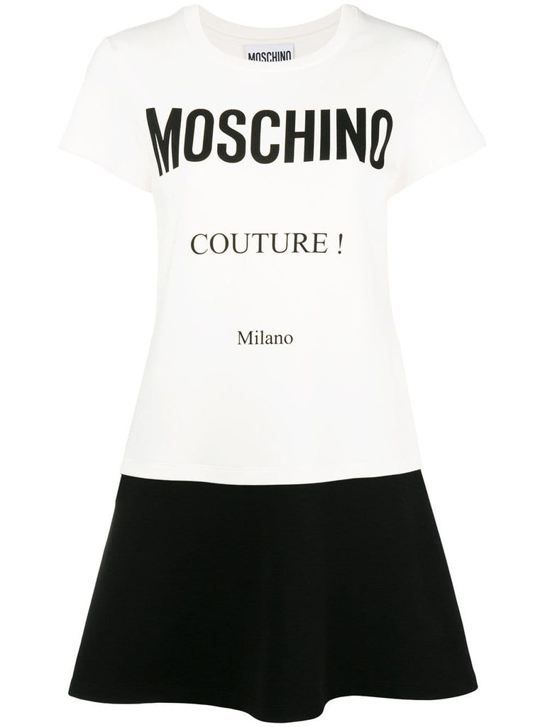 Moschino Couture print T-shirt dress