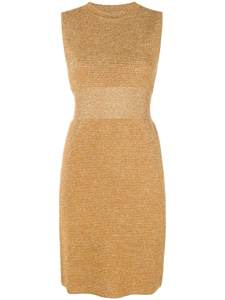 ribbed lurex dress