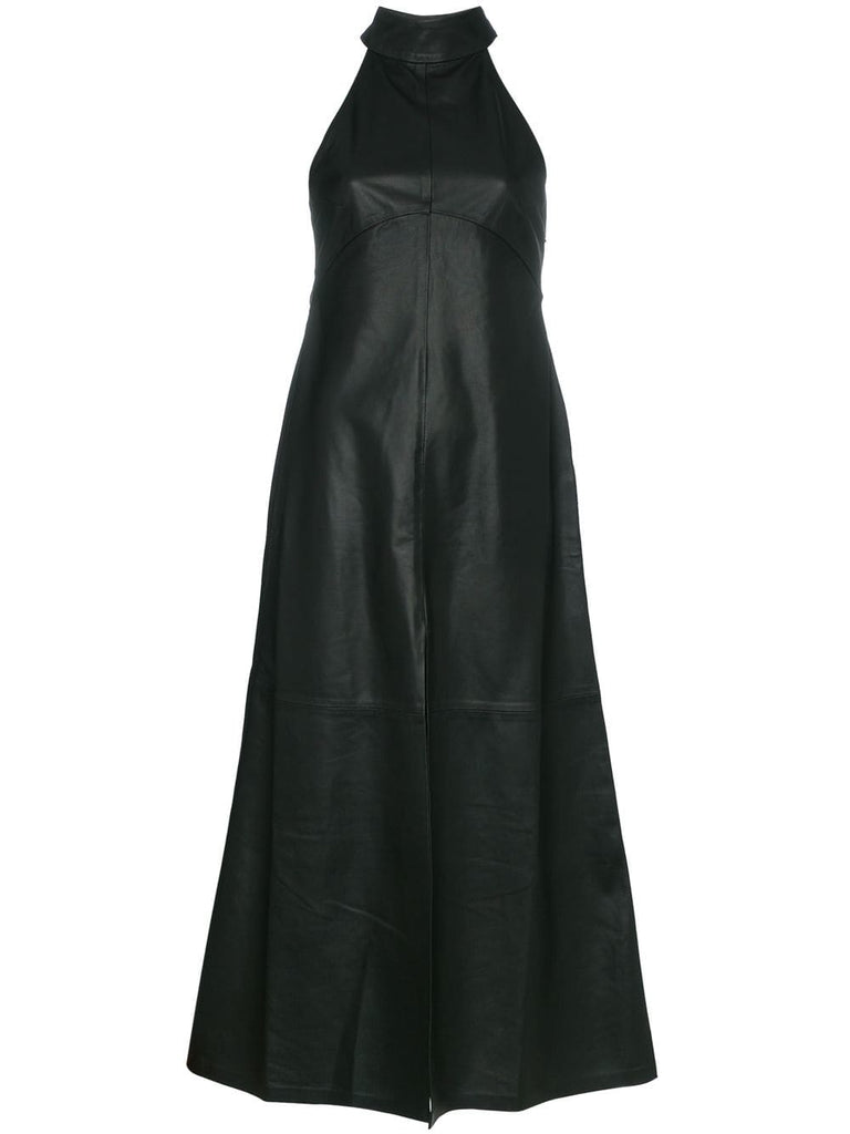 Rafaela sleeveless leather dress