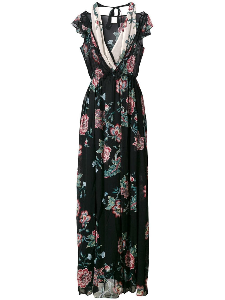 Binocolo floral layered dress