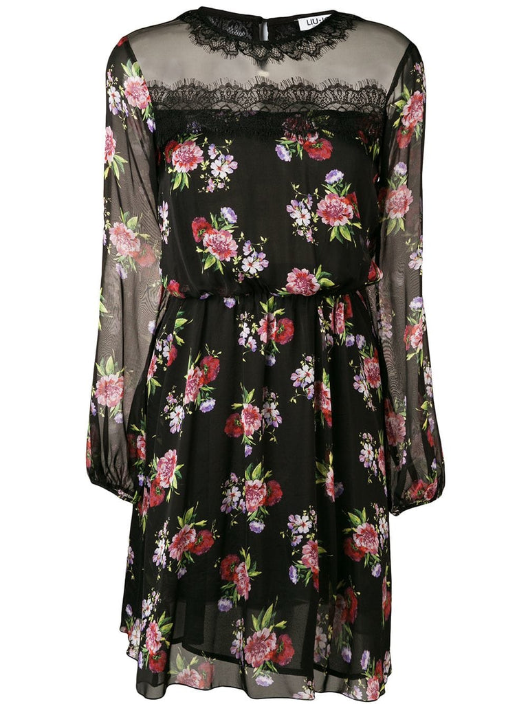 floral print mini dress