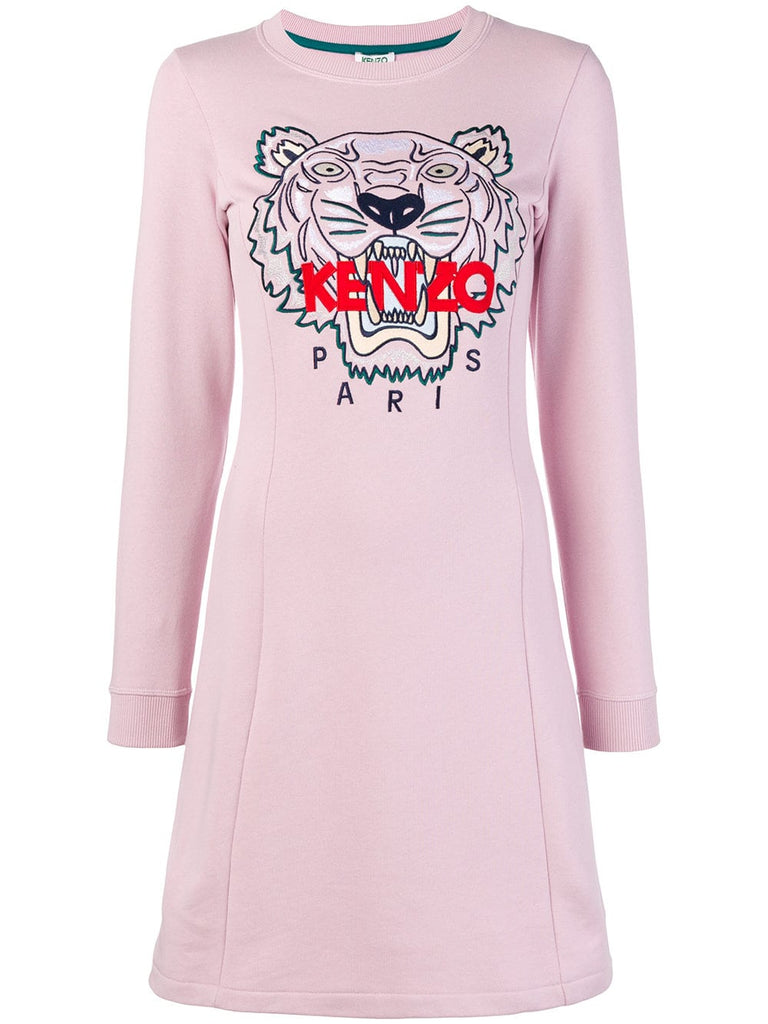 Tiger embroidered dress