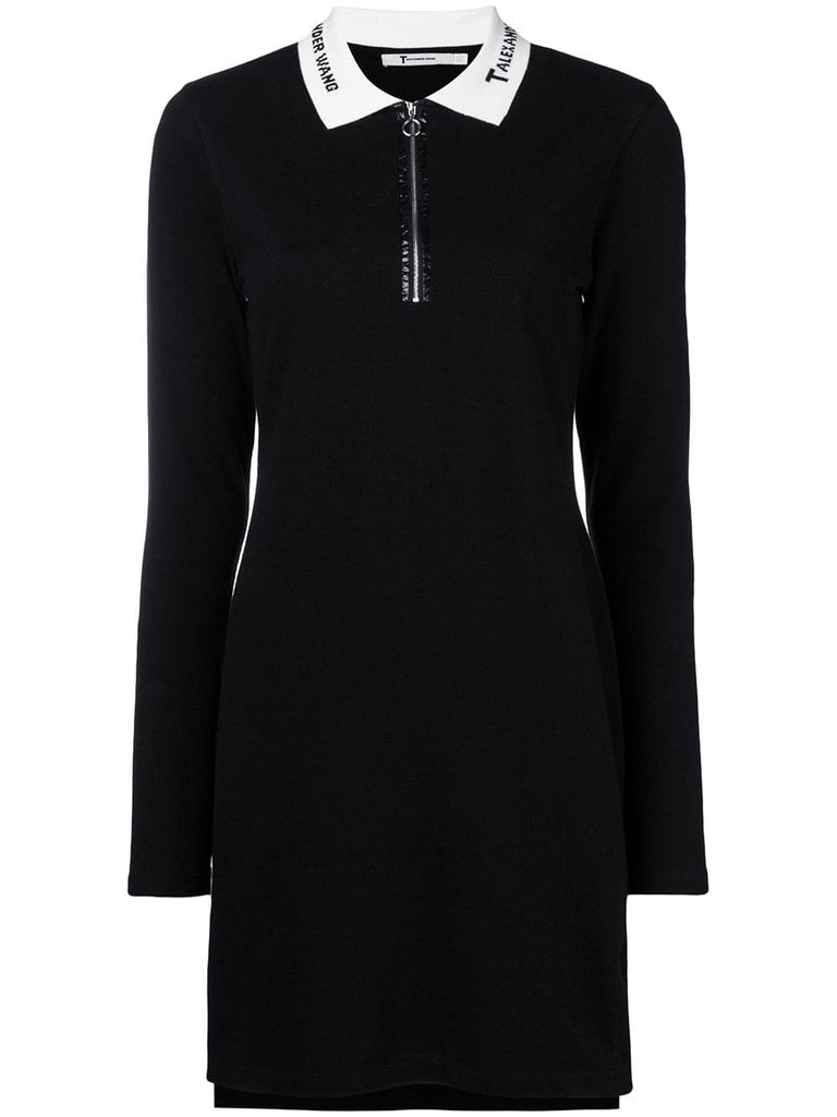 quarter zip polo dress