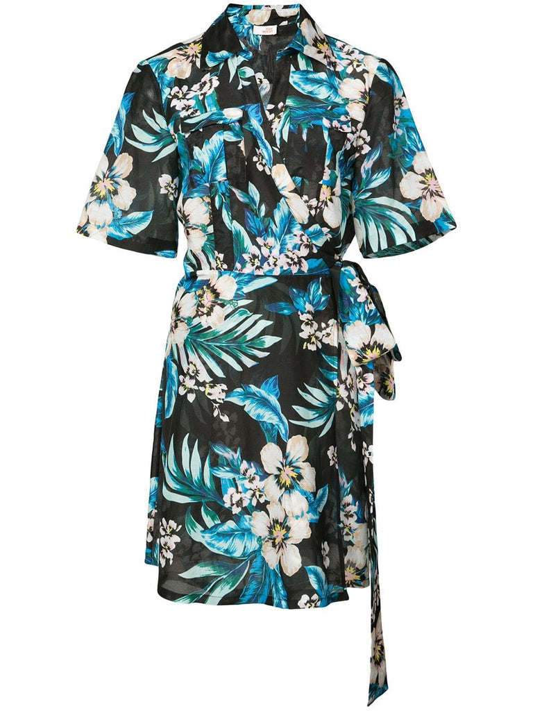 floral shirt dress