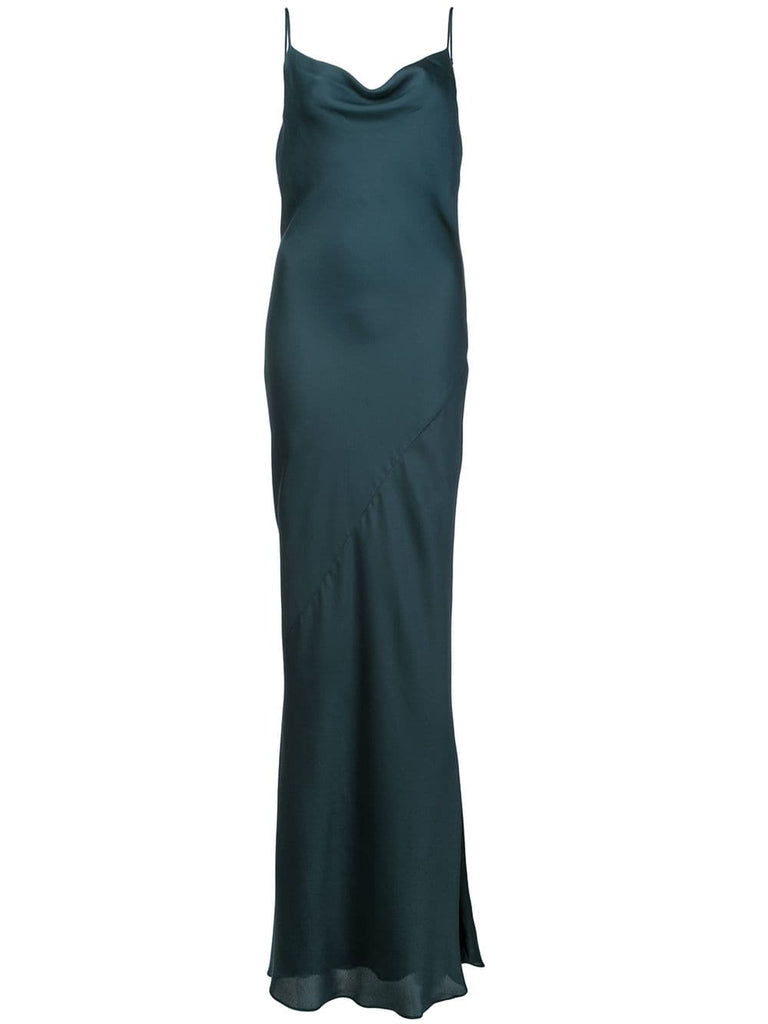 spaghetti strap evening dress