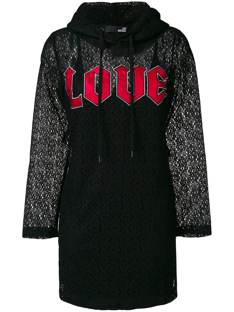 Love hooded dress