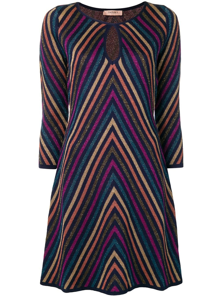 zig-zag stripe dress