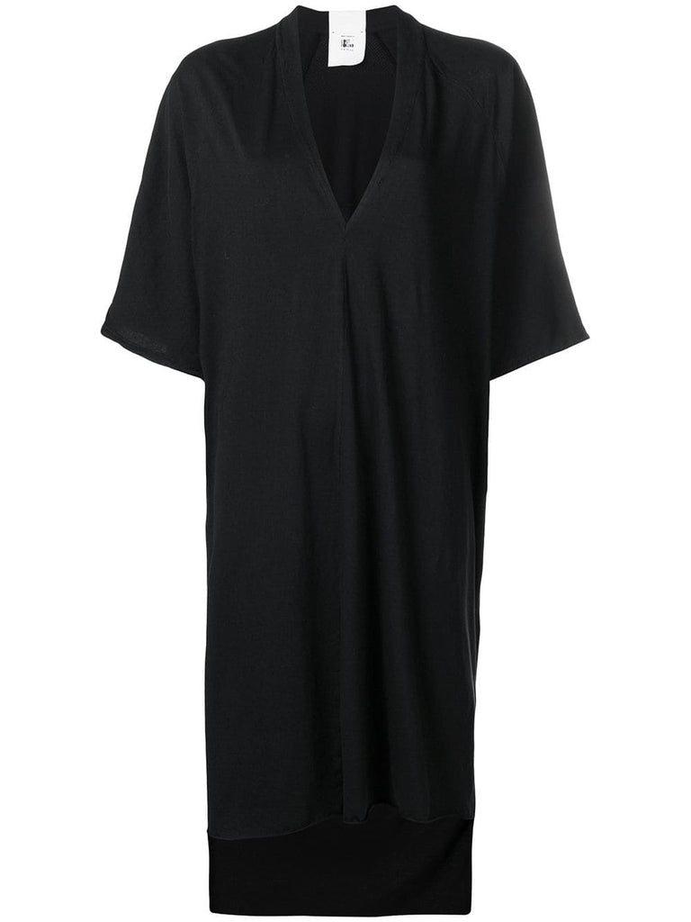 v-neck T-shirt dress