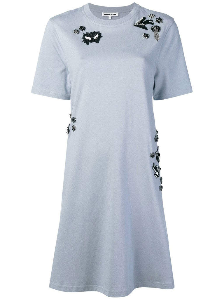 embellished T-shirt dress