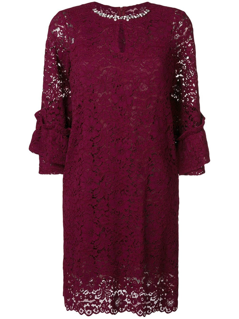 jeweled lace dress