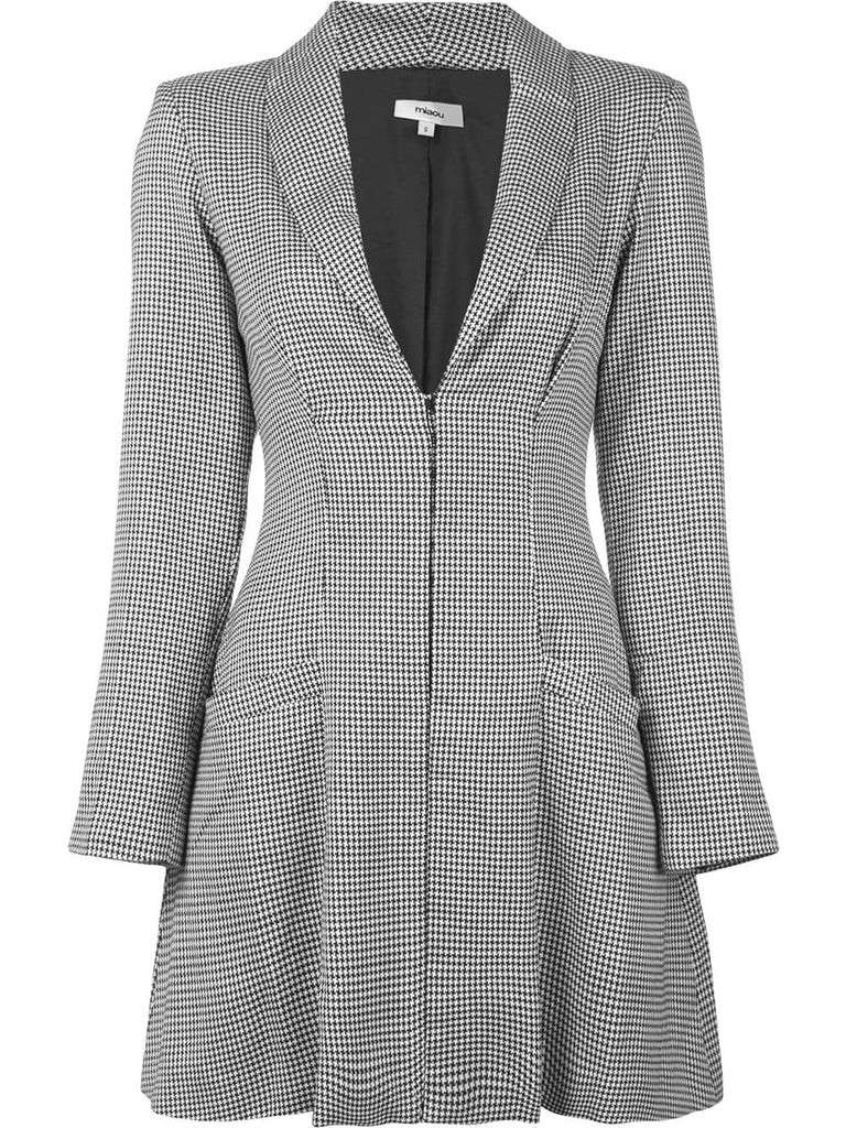 checked blazer dress