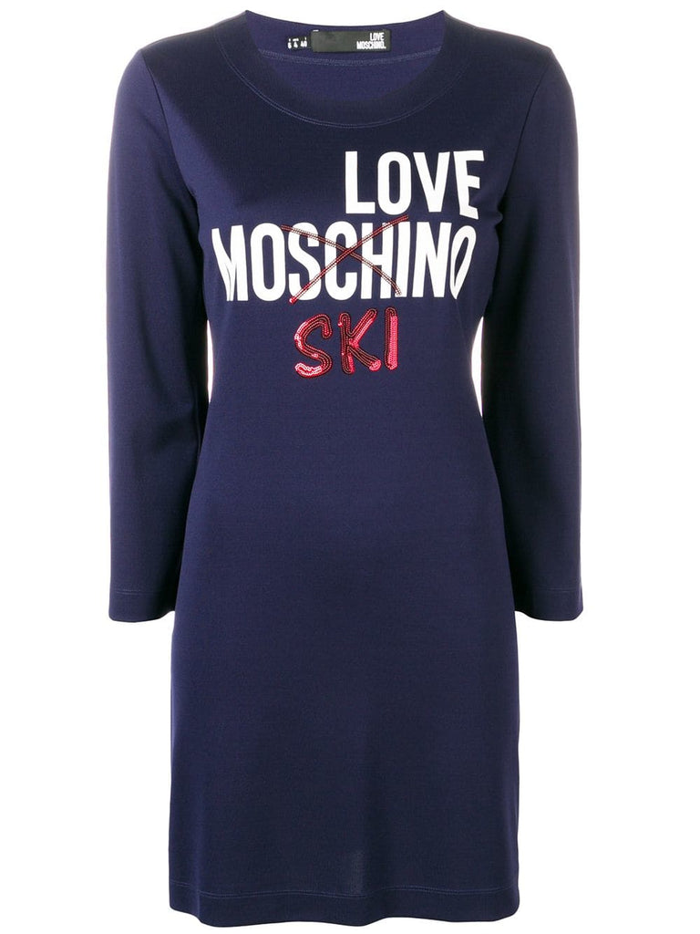 Love Ski sweater-dress