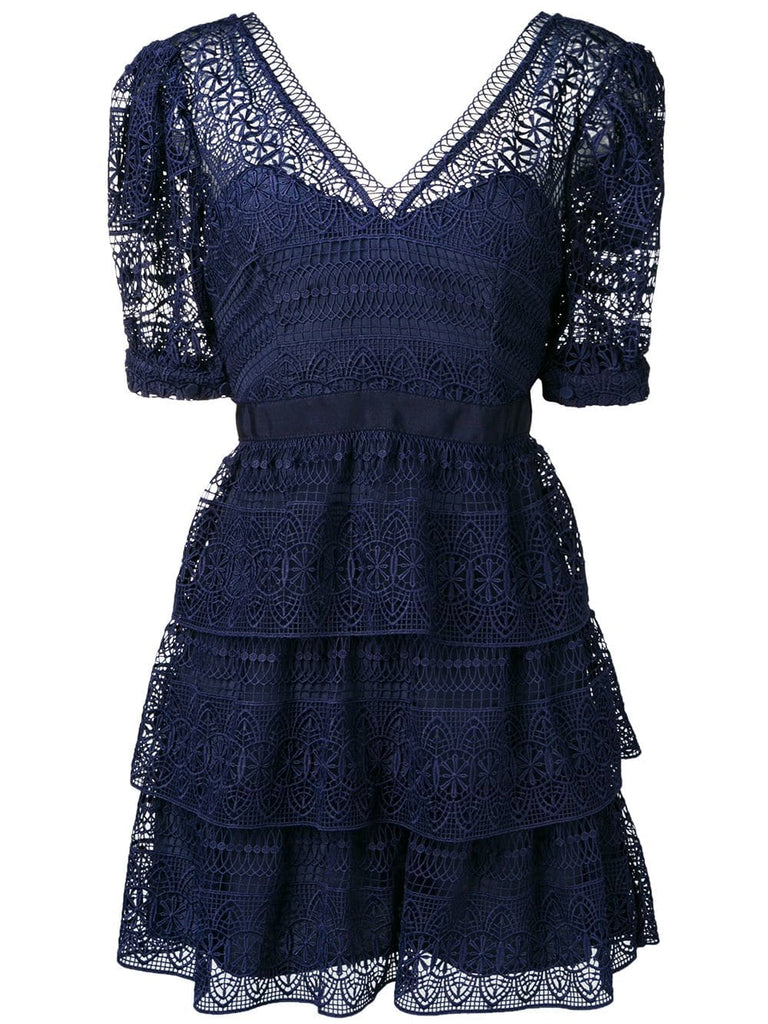 lace ruffled dress