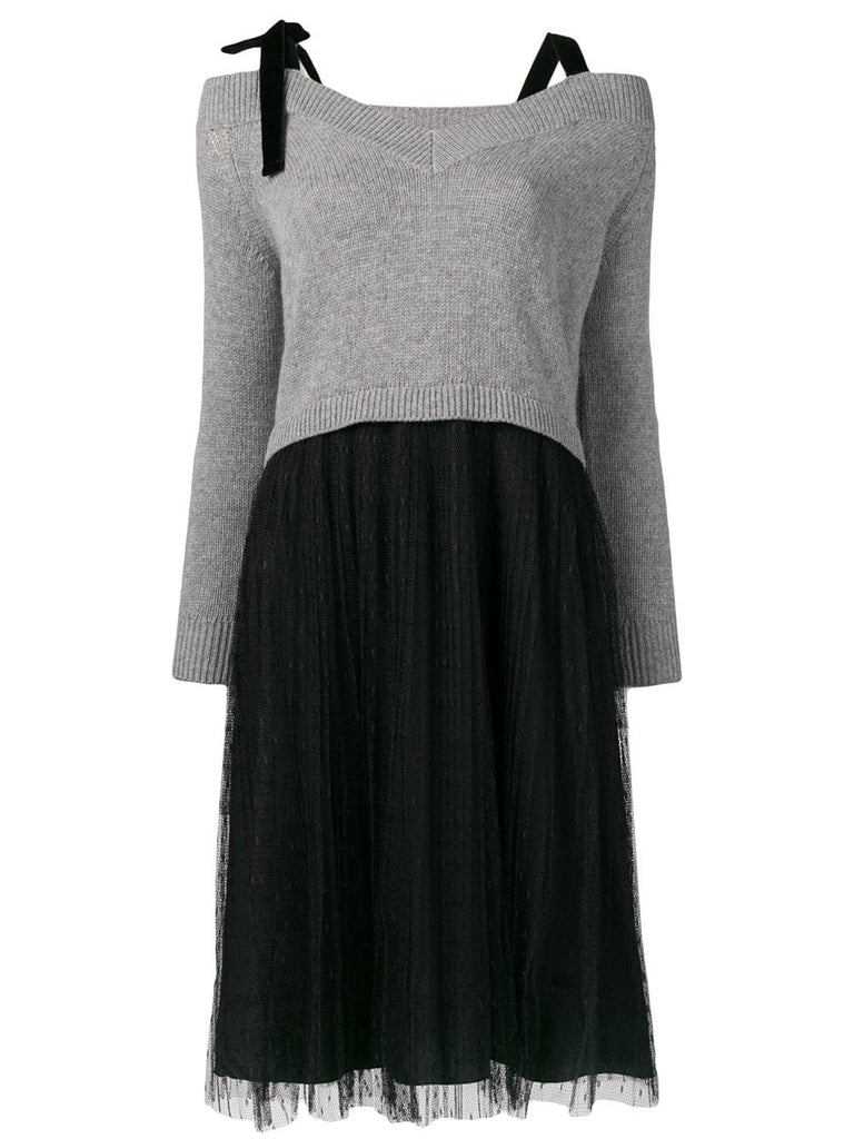 sweater tulle dress