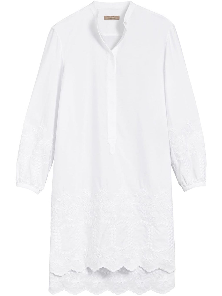 embroidered shirt dress