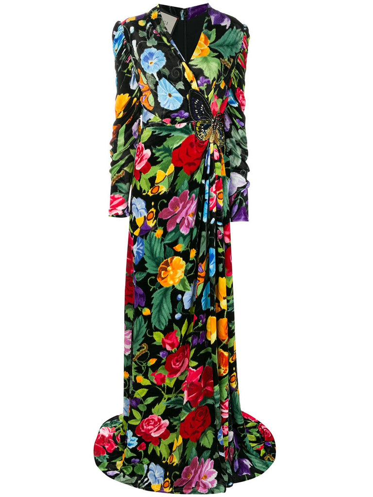 Floral evening gown