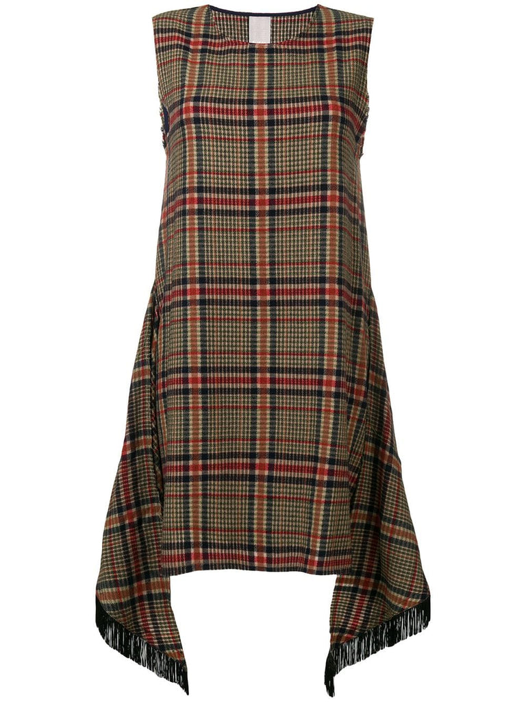 plaid mini dress