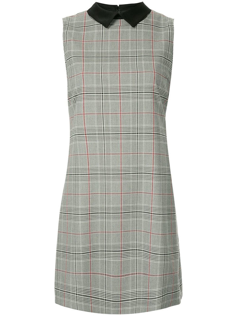 checked shift dress