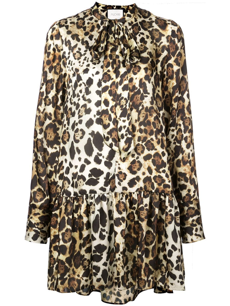 Lydia leopard print dress