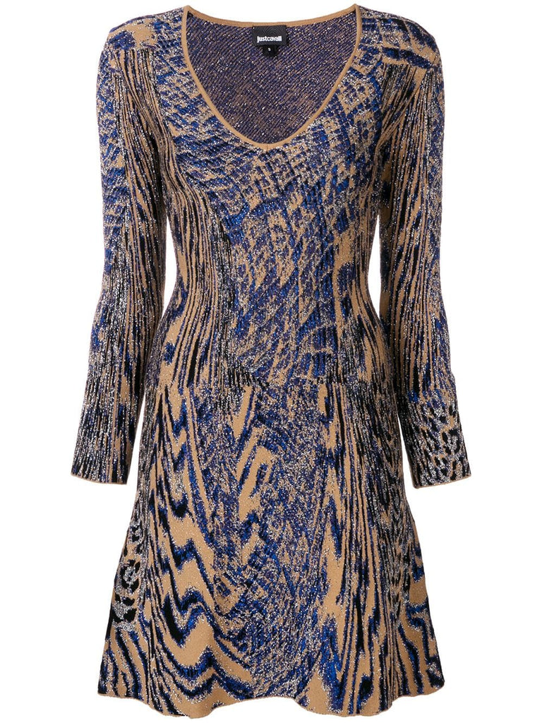 animal print mini dress