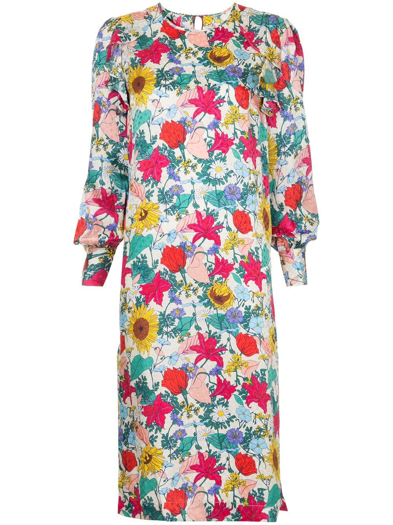 National Bloom print dress