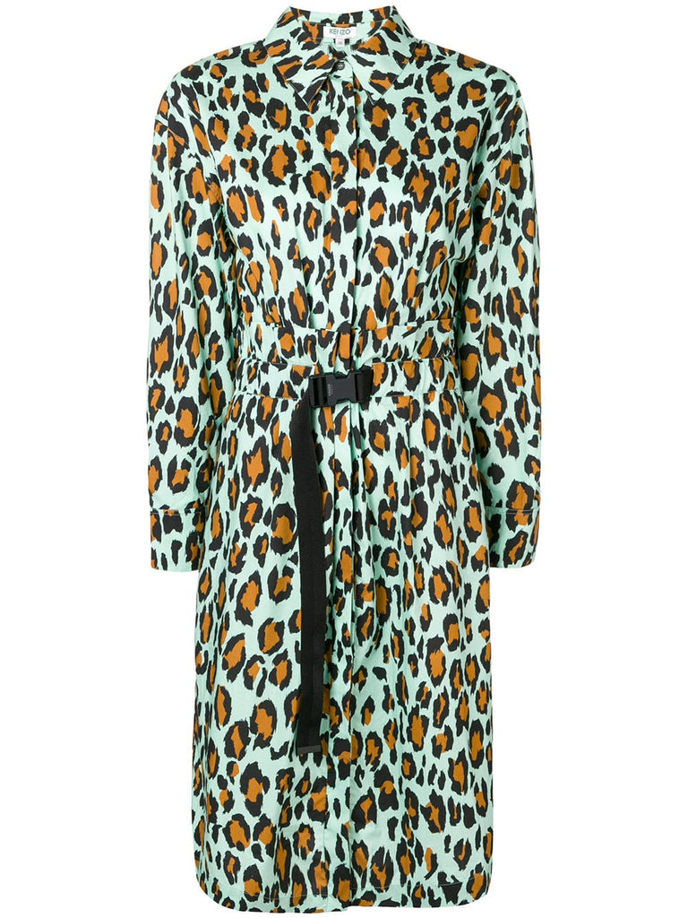 leopard printed dress