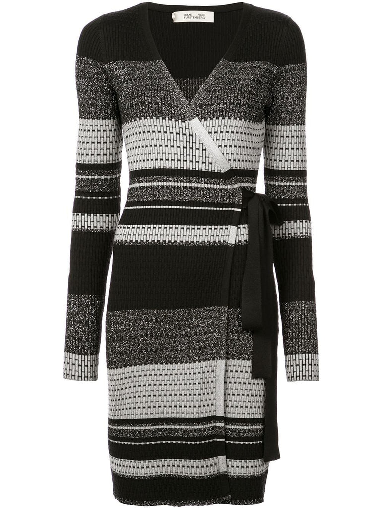 knitted wrap dress