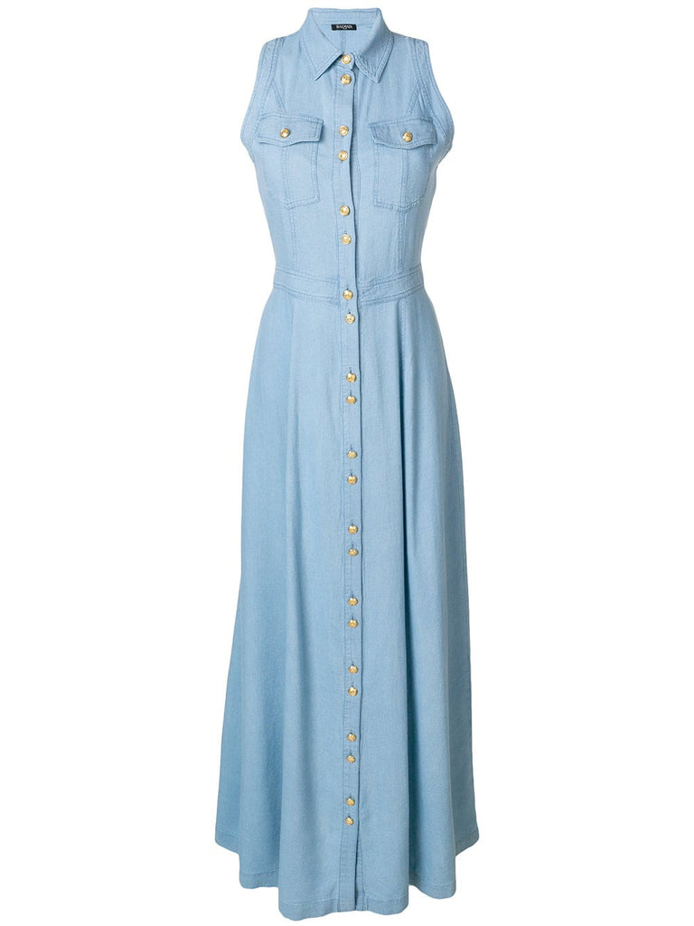 long denim dress